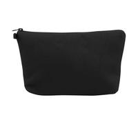 STOBAZA Trousse de Maquillage de Voyage Pochette Cosmétique Noire en Polyester Grosse Capacité, Fermeture Zippée, pour Femmes, à Glisser Un Paquet à Main Extérieur
