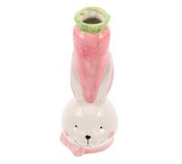 STOBAZA Vase Céramique Lapin Cartoon pour Plantes Hydroponiques Pot Décoratif Compact pour Salon Bureau et Jardin Design Adorable et Solide Porcelaine
