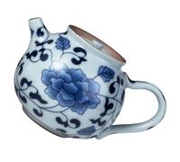 STOBAZA Vintage Chinese Style Ceramic Teapot With Infuser Retro Food-grade Porcelain Tea Kettle For Loose Leaves Brewing And Desktop Decor