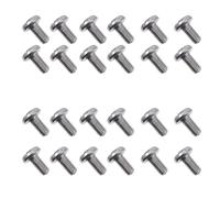 STOBAZA Vis de Fixation en Acier Inoxydable M3x6 à Tête Cylindrique Fendue, Lot de 100 Pièces, Kit Multifonctions pour Réparation et Assemblage Industriel, Usage Machine et Maintenance