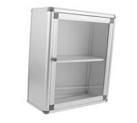 STOBAZA Wall Mounted Medicine Cabinet with Transparent Window Space Saving Wall Cabinet for Banks Offices and Public Areas Multiuse Emergency Aid Organizer