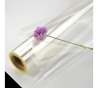 STOBOK 1 rouleau clair cellophane wrap rouleau transparent cellophane pour paniers à fleurs cadeaux cadeau artisanat fournitures / 44cmx25m