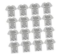 STOBOK 100pièces Cartes Instructions De Lavage Étiquettes De Nettoyage pour Vêtements Guides Entretien Shirt Étiquettes Pratiques pour Petites Entreprises