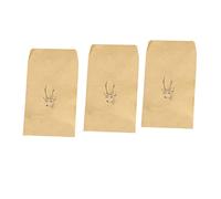STOBOK 10pièces Enveloppes Papier Kraft Colorées Pour Rangement Polyvalent Lot Motif Cerf Blanc Biodégradables Et Réutilisables