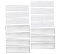 STOBOK 1ensemble Pochettes Auto-adhésives Transparentes pour Étiquettes Lot de Cartes Blanches Support Pratique pour Étiquetage Et Organisation