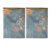 STOBOK 2 Pièces Couverture De Livre En Tissu Lavable - Pochette De Protection Ajustable Pour Livres De Poche, Romans Et Manuels Scolaires, DéCor ÉLéGant Style Vintage, ProtèGe Cahiers