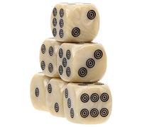 STOBOK 20pièces Lot de Dés Acrylique pour Jeux De Société Accessoires Décoratifs pour Fêtes Et Tables