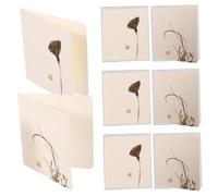 STOBOK 24 Pcs Rétro Style Chinois Carte de Remerciement Artisanat Papier Cartes de Voeux Vierges Cartes de Bénédiction Fournitures de Fête Toutes Les Occasions Fleurs