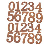 STOBOK 2ensembles Chiffres Bois Soi-même Ornements Bois Jouets Éducatifs Décoratifs Chiffres Mathématiques Pour Maison