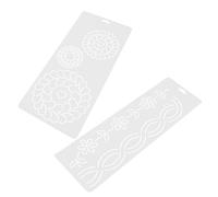 STOBOK 2pièces Gabarits De Quilting Transparents Pour Découpe Et Couture Pochoirs De Quilting De Gabarits Pour Patchwork Et Projets De Broderie