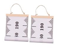 STOBOK 2pièces Toise De Croissance Murale Lot De Règle De Hauteur Décorative à Suspendre Outil De Mesure Pour Garçon Fille