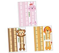 STOBOK 3ensembles Rubans Indicateurs Pour Garçon Fille Autocollants Pour Toise De Chambre Stickers Muraux Pour Mesure De Hauteur Fournitures Pour Maternelle