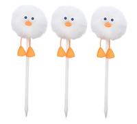 STOBOK 3pièces Adorable Pom Pom Ballpoint Pens Cute Fluffy Writing Pens for School Office and Creative Journaling Fun Stationery Students and Kids