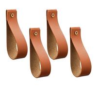 STOBOK 4 Pièces Crochet Minimaliste Sans Perçage 2 En 1 Plafonnier Solaire Crochet De Suspension Murale Rangement Mural Porte-serviettes Tringles à Rideaux Sangle Cuir Directe