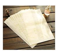 STOBOK 40 Pcs Papier de Calligraphie Chinoise Plante Naturelle Fleur Brosse Papier de Riz Artisanat Fait à La Main Art Tissu Xuan Lettre à Écrire