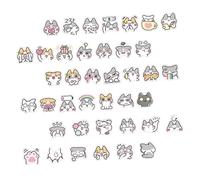 STOBOK 40pièces Autocollants Amusants De Chats pour Planificateur Décorations Adhésives pour Scrapbooking Et DIY Autocollants De Calendrier