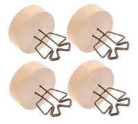 STOBOK 4pièces Porte-Photos Bois avec Clip Mémo Support Table Numéros Décoration Élégante pour Mariage Et Événements De Base Stable Et Design Pratique