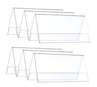 STOBOK 6 Pièces Panneau De Conférence Porte-Cartes De Visite en Acrylique Tentes De Table De Cartes Signe De Cartes De Place en Acrylique Signes Acryliques Vierges Bureau Mariage Menu