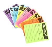 STOBOK 9 Notes Autocollantes Fluorescentes Pendant Tu Étais Absent Bloc De Messages Bloc-notes Dhoraire Dépicerie Blocs-notes Bureau Papier Téléphone Autocollant D'étiquette