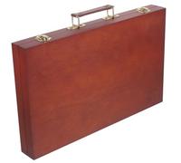 STOBOK Boîte Bois pour Peinture Portative Mallette Compacte pour Outils De Dessin Et Peinture Huile Valise Légère pour Pinceaux Et Crayons Rangement Pratique pour Artistes Déplacement