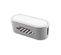 STOBOK Boîte Cache-câbles Multifonction Plastique avec Couvercle Rangement Multiprise Et Organiseur Câbles pour Maison Et Bureau Protection Antipoussière Et Sécurité Garçon Fille Gris