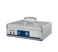 STOBOK Box Cash Box with Money Tray Cash Safe Square Cash Drawer Money Handle Cash Storage With Lock Metal Small Portable