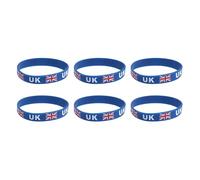 STOBOK Bracelet Silicone Écologique Imprimé Drapeau Britannique Taille Unique Confortable Pour Événements Sportifs Football Support National