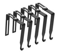 STOBOK Crochet De Porte Ajustable 5 PièCes En Fer Noir Crochet Polyvalent Sans Outils Pour Cuisine Jardin Design Simple Et Durable Pour Organiser Vos Espaces