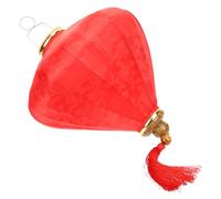 STOBOK Lanterne Traditionnelle en Tissu Floqué Rouge pour Mariage et Fête de Jardin, Forme Classique Chic, Pratique et Créant une Ambiance Romantique Style Aléatoire