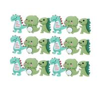 STOBOK Lot de 20 Punaises Décoratives Dinosaures Vertes en Résine, Accessoires pour Tableau en Liège, Décorations Amusantes pour Bureau, Mémo Et Affichage Scolaire