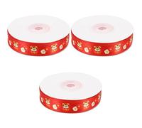STOBOK Lot De 3 Rouleaux De Ruban Demballage Magnifique Et Délicat Pour Décoration De Mariage De Noël Et Du Nouvel An