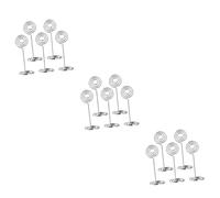 STOBOK Lot De 3 Supports Ronds En Spirale Pour Photos Pour Réception De Mariage 12 Pièces X 3