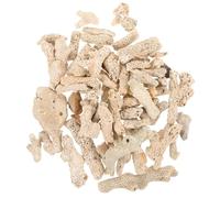 STOBOK Média filtrant en corail écrasé, matériau de filtration pour aquarium d'eau douce, couleur beige, sac réutilisable en maille d'os de corail