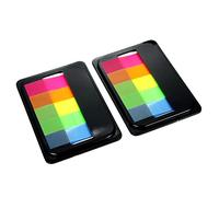 STOBOK Notes Mémo Autocollantes A14-23 200 Feuilles Multicolores Papier Inscriptible Pour Bureau Scolaire Marque-pages Onglets Néon