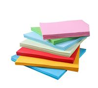 STOBOK Papier Coloré Pliant 14x14 Cm 500 Feuilles Dix Couleurs Assorties pour Garçon et Filles Loisirs Créatifs Bricolage École Fête Noël Couleur Aléatoire