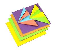 STOBOK Papier Origami Double Face Coloré 120 Feuilles 15X15 Cm pour Projets Créatifs Découpage Bricolage Décoration Fête et Scolaire pour Garçon et Filles et Adultes