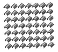STOBOK Pince à Corde en Métal Et Cuir 11mmx15mm 100 Pièces Noir Moyen Clips Fixation Métal pour Accessoires De Bijoux DIY Pendentifs Et Pompons Artisanat
