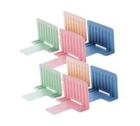STOBOK Séparateurs de Tiroir 8 Pièces en Pp pour Armoire et Congélateur | Rose, pour Aliments Réfrigérés et Vêtements, Organisation Multiusage, Lot Adapté à Tiroirs et Compartiments Couleur Aléatoire
