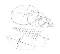 STOBOK Set de 1 Règle de Quilting en Acrylique Robuste pour Couture et Broderie, Gabarit de Matelassage Circulaire et Feuille, pour Travaux de Patchwork Précis