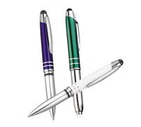 STOBOK Stylet Led en Métal pour Écran Encre Facile à Remplacer 3 Stylos à Bille
