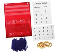 STOBOK Tableau De Poche Numéroté Comptage En Classe 1 Set Suspendu Pratique Pour L'enseignement Garçon Et Filles