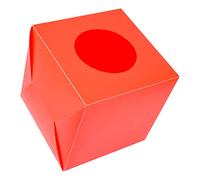 STOBOK Tirage Sort en Plastique Rouge Ouverture Ronde pour Stockage Facile des Billets et Tickets Boite Urne Multi-Fonctionnelle Lors de Fêtes