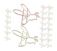 STOBOK Trombones En Métal Mignons Lot De 24 Pièces Format Mini Design Abeille Dorée Et Rose Doré Polyvalents Pour Bureau Organisation Professionnelle Et Projets Scolaires Créatifs