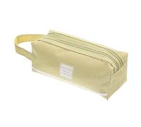 STOBOK Trousse à Crayons Capacité Oxford Étui à Crayons Portable avec Double Compartiment pour École Et Bureau à Fournitures Scolaires Pratique