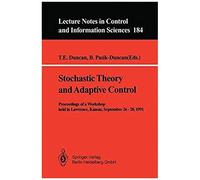 Stochastic Theory And Adaptive Control