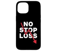 Stock Market Crash No Stop Loss Trading Baissier Daytrading Coque pour iPhone 15