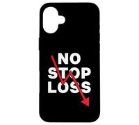 Stock Market Crash No Stop Loss Trading Baissier Daytrading Coque pour iPhone 16 Plus