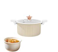 Stock Pot with Lid - 11.02 Inch Durable Iron Cookware | Nonstick Cookware Set with Lid for Electric Induction | Nonstick Pot for Frying Soups, Pasta, Home, Camping