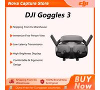 Stock UE - DJI Goggles 3 - Lunettes FPV - Écrans Micro-OLED - Expérience de vol immersive - Transmission vidéo HD O4 - Lunettes sans fil originales Goggles 3 DJI Goggles 3