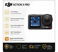 Stock UE DJI Osmo Action 5 Pro Caméra d’Action Originale Capteur 1/1,3" 4K 120FPS 40MP Double Écran OLED HorizonSteady Suivi du Sujet WiFi 6 Caméra Vlog Sport Extérieur Adventure Combo